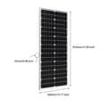 Miniatyrbild 2 av 2: 50W Monokristallint Solpanel, 24% Effektivitet, Hållbar Design,19,8V 50W