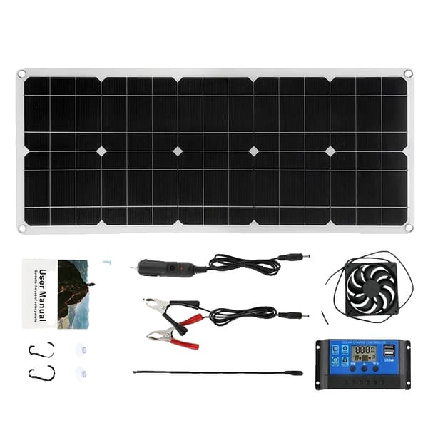 Flexibel solpanel, 60A kontroller, 24% effektivitet, monokristallint kisel,D