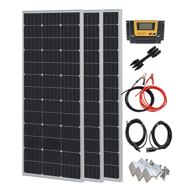 Solpanel, monokristallint kisel, 39 solceller,3X150w SOLAR kit