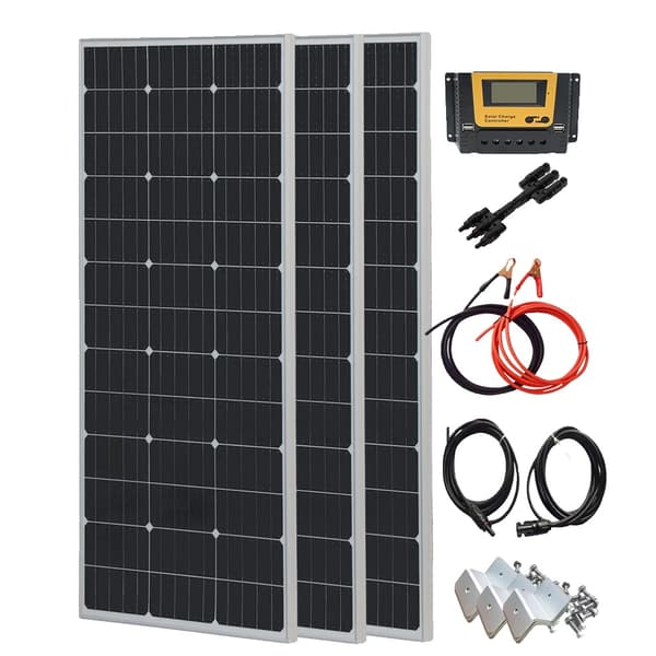 Solpanel, monokristallint kisel, 39 solceller,3X150w SOLAR kit