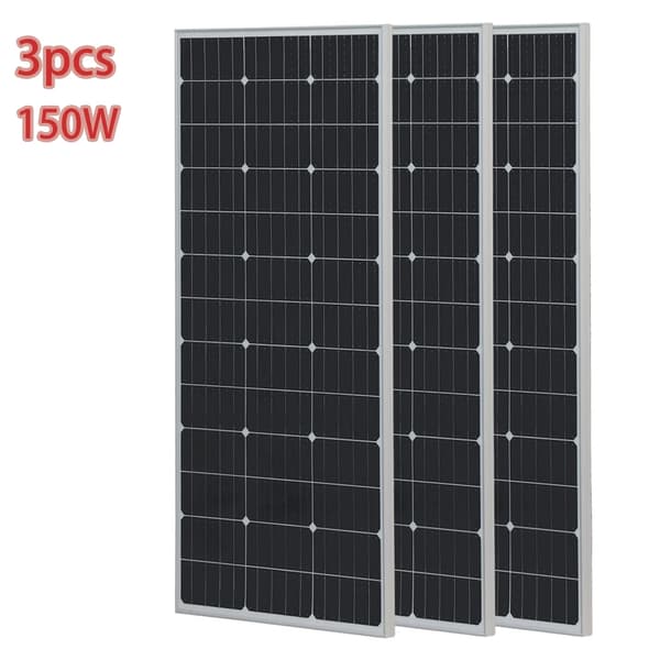 Solpanel, monokristallint kisel, 39 solceller,3x150w Solenergi PV