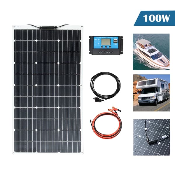 100W kapacitet, flexibel design, hög effektivitet,100W solkit