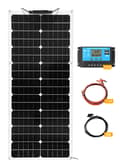 Miniatyrbild 1 av 2: Flexibel solpanel, monokristallint kisel, hög effektivitet, mångsidig installation,12V 50W