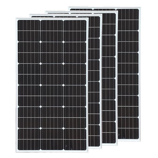 Aurinkopaneeli, monokiteinen piisi, mitat 1050 x 530 x 25 mm,400W Valkoinen