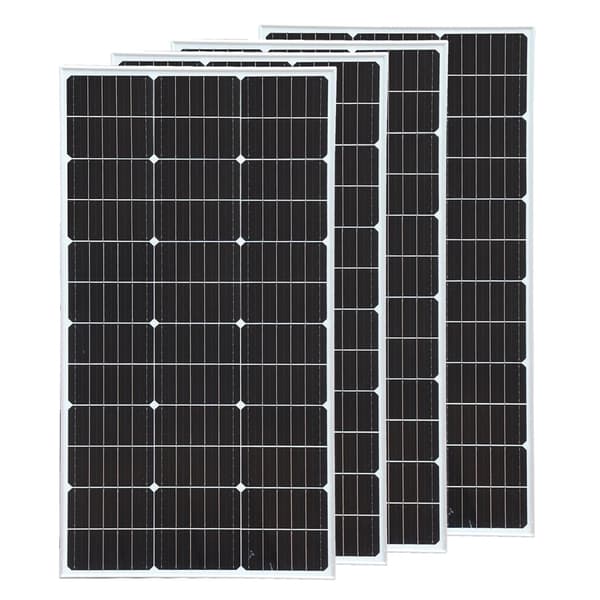 Aurinkopaneeli, monokiteinen piisi, mitat 1050 x 530 x 25 mm,400W Valkoinen