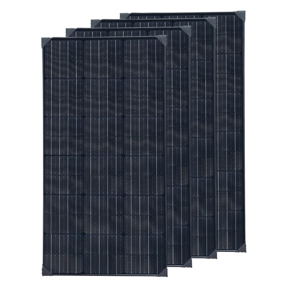 Aurinkopaneeli, monokiteinen piisi, mitat 1050 x 530 x 25 mm,400w MUSTA