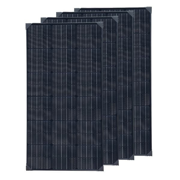 Aurinkopaneeli, monokiteinen piisi, mitat 1050 x 530 x 25 mm,400w MUSTA