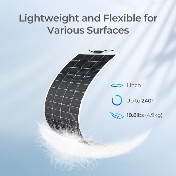 Flexibel solpanel, lättviktsdesign, hållbar konstruktion