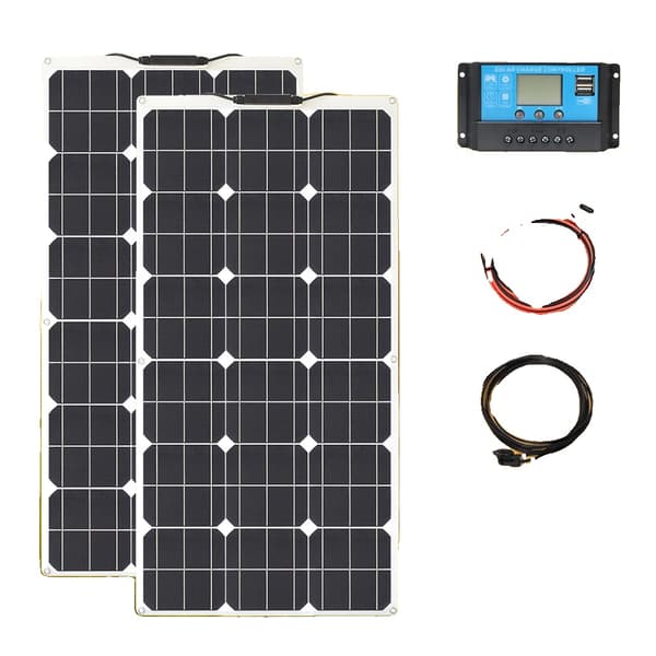 Solpanel, Fleksibelt Design, Høj Effektivitet, Flere Konfigurationer,200W sæt