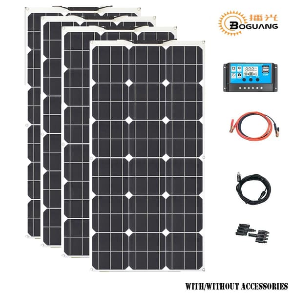 Solpanel, Fleksibelt Design, Høj Effektivitet, Flere Konfigurationer,400 sæt