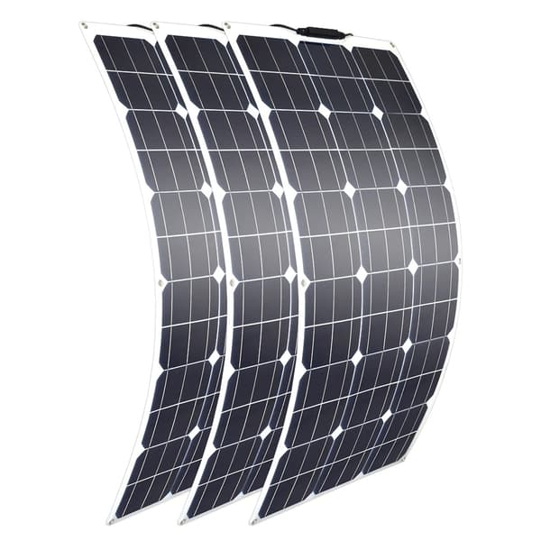 Solpanel, Flexibel Design, Hög Effektivitet, Flera Konfigurationer,3st 100W