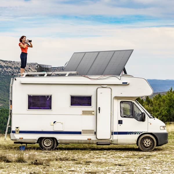 Bærbar Solpanel, 200 Watt, IP54 Vandtæt