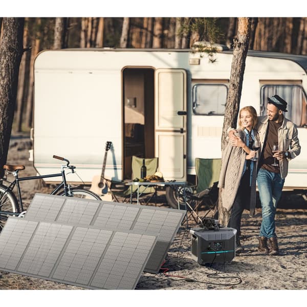 Bærbar Solpanel, 200 Watt, IP54 Vandtæt