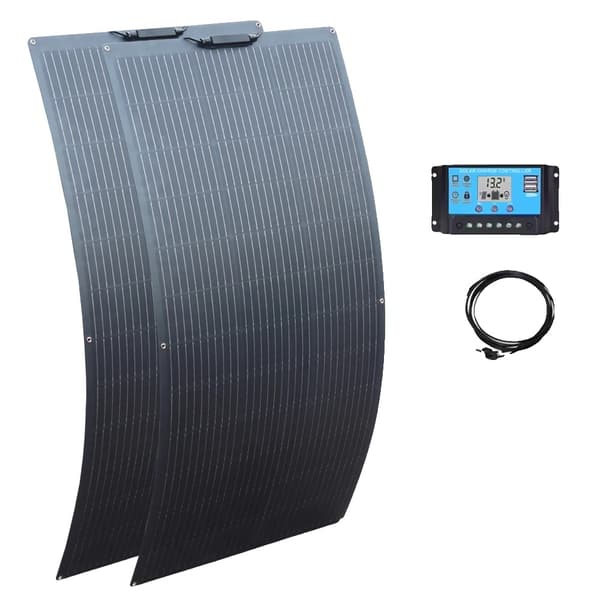 Joustava aurinkopaneeli, ETFE-materiaali, 12V/24V ohjainjännite, monokiteinen piikide,ETFE 300W -sarja