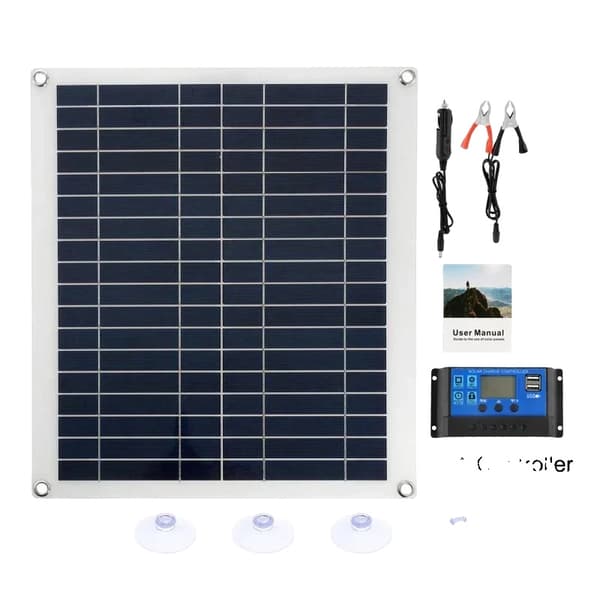 Aurinkolaturi, 100W Teho, Monikiteinen Silikoni, 30A Ohjain,mukana 30A ohjain