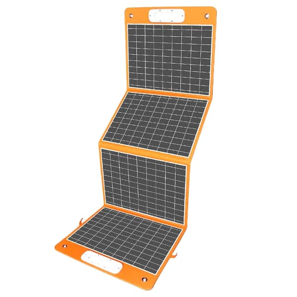 Foldbar soloplader, 100W output, USB- og DC-porte, letvægtsdesign,Flashfish TSP 18V/100W
