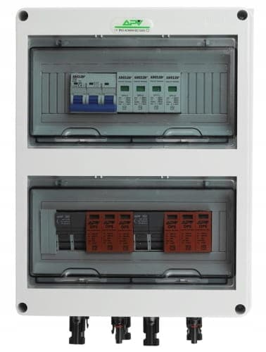 PV-splitter 2 fotovoltaiske strenge 1000V DC/AC