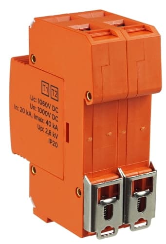 Overspændingsafleder type B+C T1 T2 DC 2P til solceller