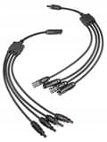 Miniatyrbillede 1 af 2: MC4-stik firedobbelt parallel + -