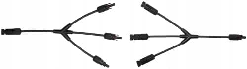 MC4-stik tredobbelt parallel + -