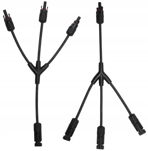 MC4-stik tredobbelt parallel + -