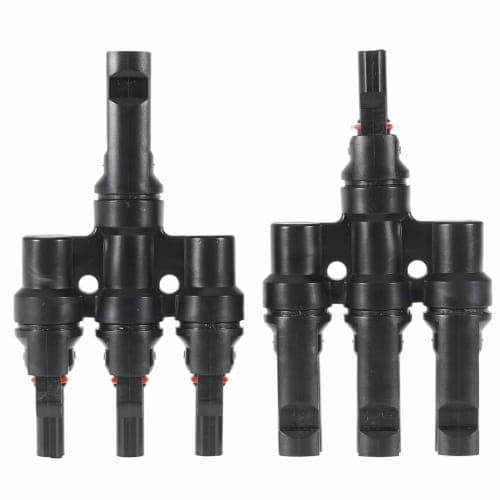MC4-stik parallelt solcelle-T-stykke + -