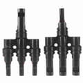 Miniatyrbillede 2 af 3: MC4-stik parallelt solcelle-T-stykke + -