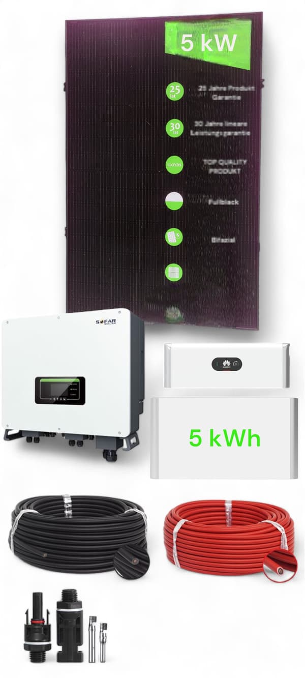 Täydellinen aurinkopaketti 8,26 kW ja 7,9 kWh varastointi | JaSolar 435 Wp Bifacial | Sofar 8 kW WiFi