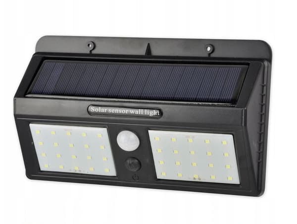 W:n aurinkolamput ulkokäyttöön liiketunnistimella 40SMD 6000K 300LM