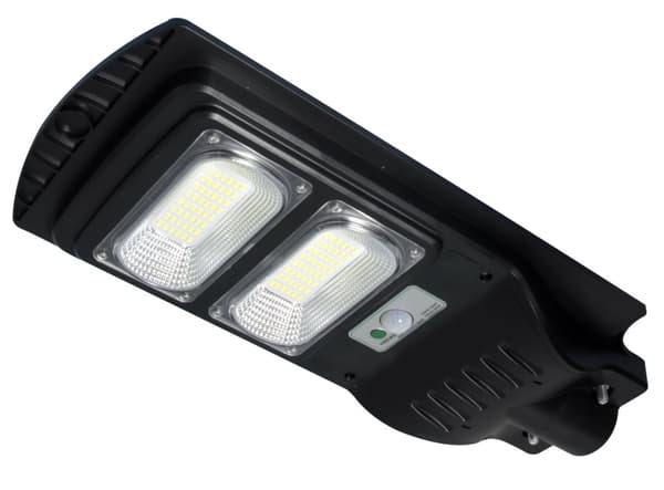 100W LED solcelledrevet gadebelysning, LED solcelledrevet gadelampe, gadebelysning med fjernbetjening, IP65 6000K