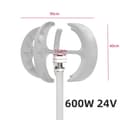 Miniatyrbillede 2 af 2: Vindmøllegenerator, 5-bladet design, elektromagnetisk controller,600W 24V