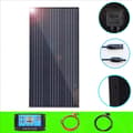 Miniatyrbillede 2 af 2: Solpanel, Høj Effektivitet, Vejrbestandig,sort 150w 12v kit