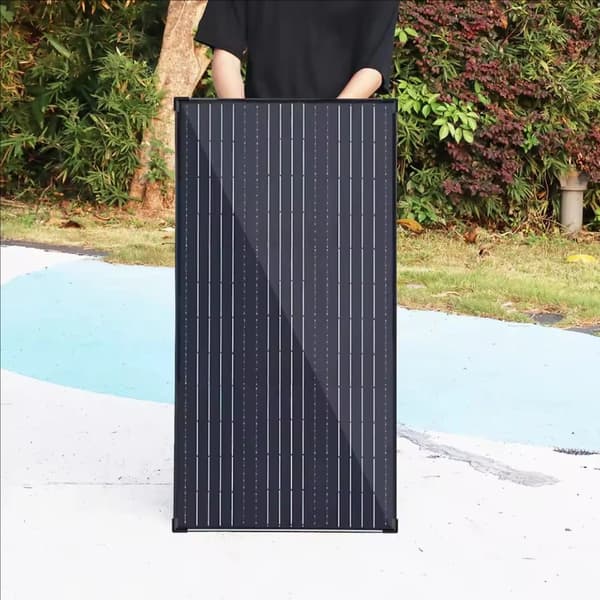 Solpanel, Høj Effektivitet, Vejrbestandig,sort 150w ramme