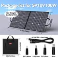 Miniatyrbillede 2 af 2: Solpanel, Foldbart, Dobbelt USB-udgang,100W