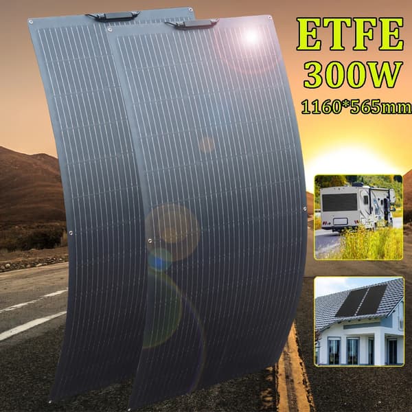 Solpanel, Fleksibelt Design, Letvægts,ETFE 300w 2stk 150w