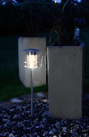 Gångljus Solenergi Rostfritt Stål 11 Lumen.