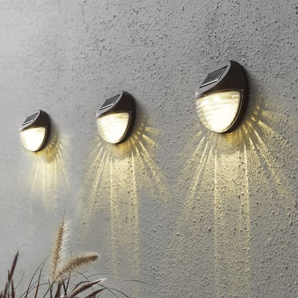Solcellsbelysning Birger - för vägg & staket. 3-pack