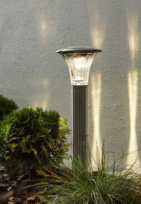 Solcells-pollare Solenergi Nice Rostfritt Stål 60 Lumen.