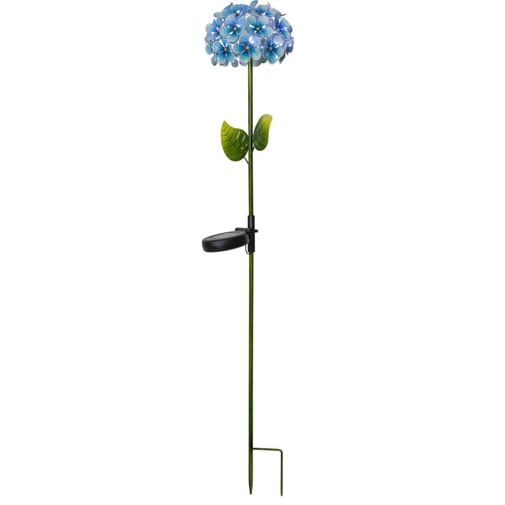 Solcellsdekoration Hortensia blå på pinne