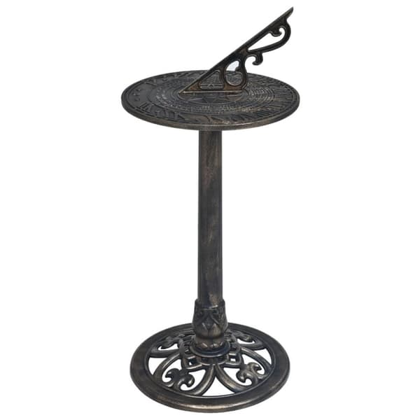 vidaXL solur 35,5x82 cm plastik bronzefarvet