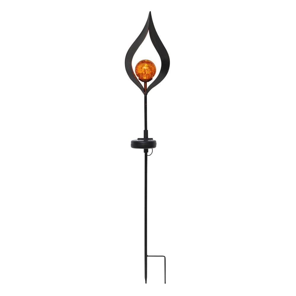 Flamma solcellsdekoration amber
