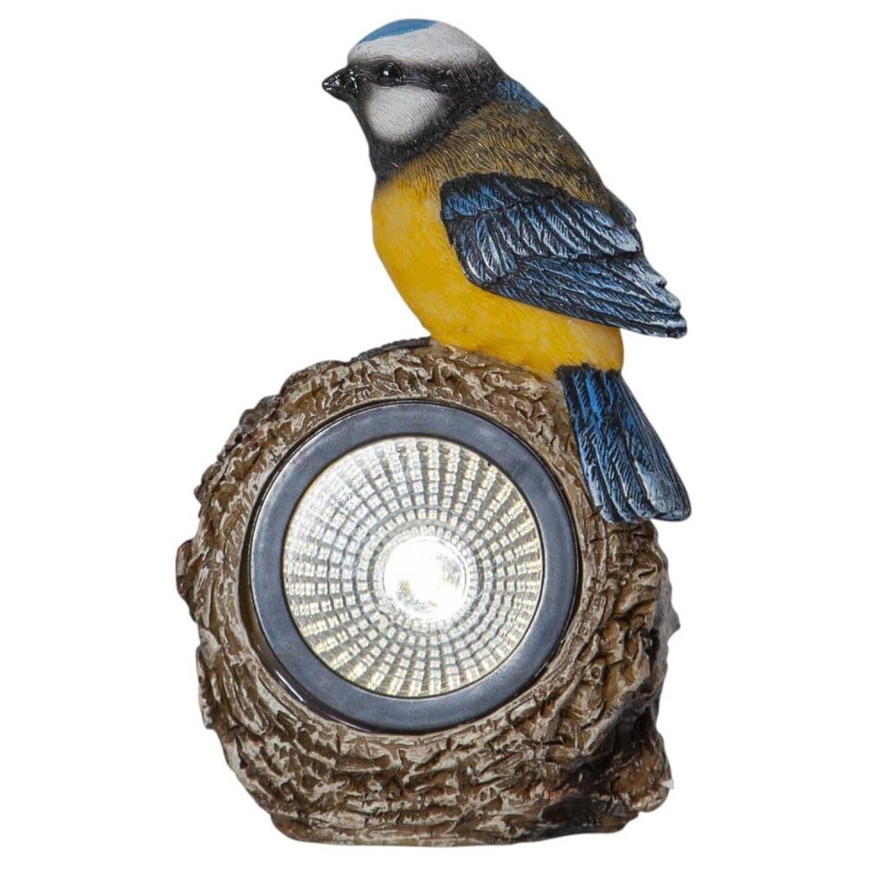 Solcellsdekoration spotlight med fågel
