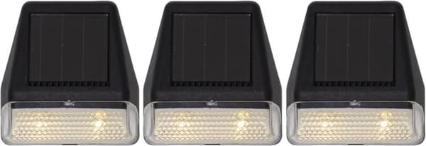 Solcellslykta Vägglykta 3-Pack Wallis Mini