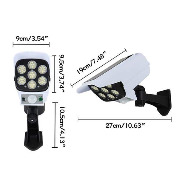 Effektfull Solcells Utomhusbelyning Rörelsesensor