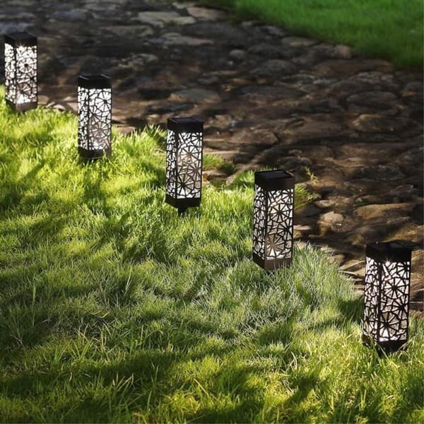 Trädgård Sollampa Trädgårdsdekoration Trädgårdslampa Varmt ljus