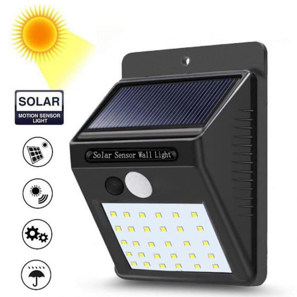 Högkvalitativ Solcells PIR Automatisk Utomhusbelysning