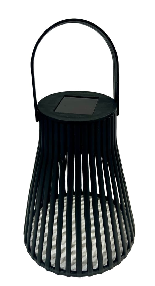 Solcellslampa Svart Lampa 14 cm