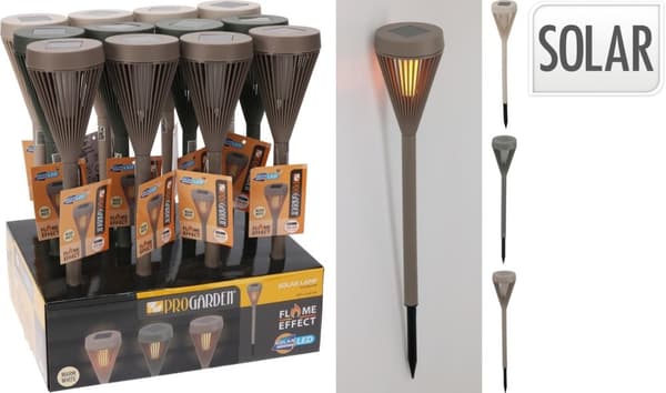 Solcellslampa Lampa Greige 43 cm Spjut Trädgård