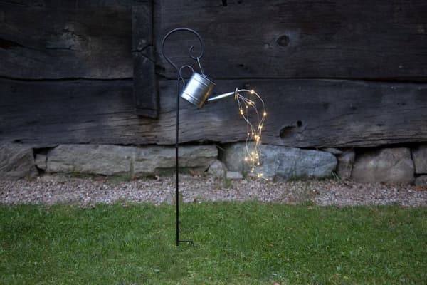 Solcellsdekoration Vattenkanna Zink 80 cm