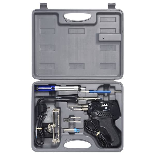 TOOLCRAFT SK 3000 Lödkolvset 230 V 100 W förnicklad lödspets 460 °C (max) inkl. Lödpistol, inkl. Förvaring, inkl. Lödst